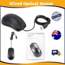 Supreme Mouse For PC Laptop Computer Wheel-Black USB Optical Wired Mouse Scroll