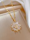 Women's Necklace Flower Pendant Jewelry Beauty Luxury Special Model (no box)