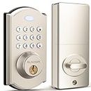 Keyless Entry Door Lock - Electronic Door Lock with Keypad, Smart Deadbolt Lock with Auto Lock, Security Waterproof Smart Lock, Easy to Install, Ideal for Front Door, Home Use, Apartment - ELAMOR M19