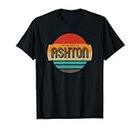 Ashton Name Retro Vintage Sonnenuntergang Limited Edition T-Shirt