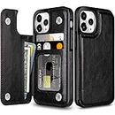 Coolden for iPhone 11 Pro Max Case Wallet Case Cover Shockproof Case with Card Holder Slot Flip Folio Soft PU Leather Magnetic Closure Protective Case Cover for iPhone 11 Pro Max 6.5 inch (Black)