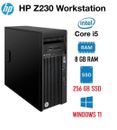 PC DESKTOP FISSO HP WORKSTATION Z230 INTEL CORE i5-4590 8GB RAM 256GB SSD