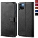 Leather Wallet Book Magnetic Flip Case Cover For iPhone 15 Pro Max 14 Plus 13 12