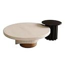 Coffee Table Small Modern Creative End Table Combination, Round Coffee Table Set of 2, 27.5/31.1 "Home Furniture Coffee Table Set for Living Room, Bed Room ModerCenter Table for Living Room (Color :