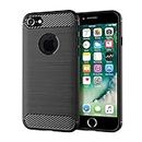 Asuwish Compatible with iPhone 6plus 6splus 6/6s Plus Case and Tempered Glass Screen Protector Cover Cell Accessories Silicone Phone Cases for iPhone6 6+ iPhone6s 6s+ i 6P 6a S Six iPhone6splus Black