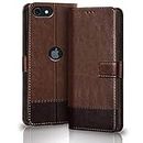 TheGiftKart iPhone SE 2020 / iPhone SE 2022 Flip Back Cover Case | Dual-Color Leather Finish | Inbuilt Stand & Pockets | Wallet Style Flip Back Case for iPhone SE 2020 / SE 2022 (Brown & Coffee)