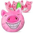 ZENAPOKI Dog Toys for Aggressive Chewers (3in1) - Squeaky and Interactive - for Medium Dogs, Large & Small Breeds - Puppy Teething Chew Toy - Juguetes Perros - Pink