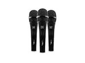 osl oliver systems limited CUE C1 XL- A set of 3 essential dynamic vocal microphones that are a must have for Singers, Musicians, Bands, DJ's, Rental Houses & Café's. The CUE C1XL features an all metal housing, with carbon-glyde switches and a sturdy travelcase and wind protectors.