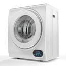110V Portable Clothes Dryer Laundry, Mini Tumble Dryer Machine LCD Touch Panel