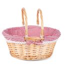 Wickerfield Wicker Hamper Storage Gift Basket With Fordable Handle