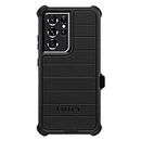 OtterBox Defender Galaxy S21 Ultra Phone Case - Non-Retail Packaging - Black
