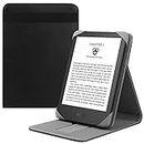 HoYiXi Custodia universale per 6'' PocketBook/Tolino/Sony E-Book Reader 6'' Nuovo Kindle 2022 & 2019/Kobo Clara HD/Kobo Clara 2E/Kobo Nia/PocketBook Basic 4/Touch Lux 5 pelle Cover con supporto, nero