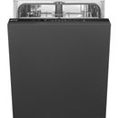 Smeg DI262D Fully Integrated Dishwasher - Black - 13 Place Settings - Built-I...