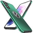 Anqrp Hiddenian Serier Funda para Samsung Galaxy S21 5G, [Pata de Cabra Empotrada] [Disipación de Calor] Funda Protectora para Teléfono a Prueba de Golpes para Samsung S21 6.2 Pulgadas, Verde Oscuro
