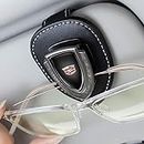 for Cadillac Sunglasses Holder, Leather Glasses Holders for Cadillac ATS CTS EXT SRX XTS XLR Sedan ELR, Eyeglasses Hanger Mount for Car Sun Visor, Interior Accessories, Black