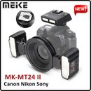MEIKE MK-MT24 Macro Twin Flash Light Ring Speedlite For Canon Sony Nikon Camera