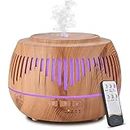 MOVOYEE Humidifiers for Bedroom Large Room Home Baby Kids Whole House Hotel Office Desk Plant,500ml Cute Aromatherapy Portable Ultrasonic Cool Mist Humidifier with Essential Oil Diffuser Light Remote