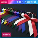 4pk Bow Hair Ties Hair Accessories Bows School Party Girls 12 Colours