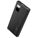 Fresh Fab Finds 10,000mAh Power Bank: Super Fast Charging PD & QC 3.0, LED Display, iPhone And Samsung Compatible - Black