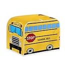 Bulopur Cartoon School Bus Print Appliance Covers Washable Toaster Covers Anti Dirty Microwave Bread Maker Cover Ktichen Home Decorative