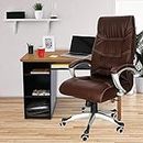 FUGO® by Nice Goods Ergonomic Executive High Back Office Chair, Home Desk Office Chair, Revolving Chair with Tilting Mechanism, Chair for Office Work at Home, Computer Chair, (10CT)