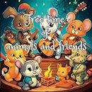 free time of animals and friends: Story books for children 2-4 years old About cute animals and musical instruments