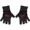 Slipknot Logo Knit Gloves Black