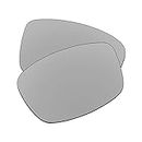 EZReplace Ersatzgläser kompatibel mit Costa Del Mar Caballito Sonnenbrillen (polarisierte Gläser), Metall Silber, Einheitsgröße
