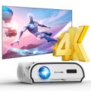4K Ultra Daytime Home Theater LED Projector High Bright LCD Smart TV Movie AU