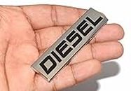 Incognito Diesel Sticker for Car Fuel Tank, Metal (Silver)