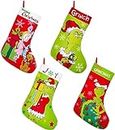 GYGOT 4 Pack Christmas Stocking,18 Inch Large Christmas Stockings Christmas Decorations for Family Holiday Party Decor