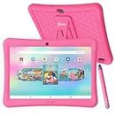 Contixo Kids Learning Tablet 10-inch IPS HD Display, WiFi, Android 10, 2GB RAM 32GB ROM, with Educator Approved Academy, Protective Case with Adjustable Bracket (Kickstand) and Stylus, K102 Pink