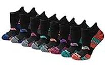 Saucony Women's Performance Heel Tab Athletic Socks (8 & 16 Packs), black, Shoe Size: 5-10
