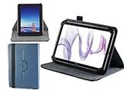 Navitech Housse étui Folio Bleu avec Stylet Compatible avec NuVision 8-inch Tablet PC