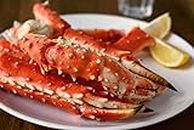 Colossal Red King Crab Legs (2 LB) | All Fresh Seafood| 9/12 king crab legs | Rolls Royce of the crustacean family