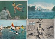 Postales vintage de deportes acuáticos 118 en su mayoría anteriores a 1970 (L5806)