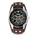 Fossil Men's CH2891 Coachman Chronograph Brown Leather Watch