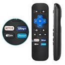 Replacement Remote Control Only Fit for Roku Box, Compatible with Roku 1/2/3/4 (HD,LT,XS,XD), for Roku Express, for Roku Premiere(NOT Fit for Roku Stick and Roku TV), with 4 Shortcut Buttons