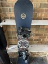 Nitro Snowboard With Cinch Bindings 159cm. Included a Nitro US 11 Snow Boots