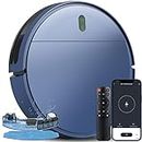 ZCWA Robot Vacuum and Mop Combo, Robot Vacuum Cleaner and Smart Robotic Vacuums Compatible with WiFi/APP/Alexa, Mopping System Scheduling for Pet Hair, Hard-Floor and Carpet(Blue)
