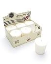 Pure Gardenia Soy Votive Candles - Scented with Essential & Natural Oils - 6 White Natural Votive Candle Refills - Flower & Floral Collection