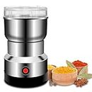 REZEK Electric Mini Mixer Grinder for Masala Dry Spices Rices Dry Chillies Multifunctional Smasher Coffee Beans 250W (Silver)