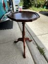 VINTAGE 1978 THE BOMBAY COMPANY WOOD END TABLE STAND 20 IN