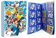 Bestie toys Poke-Moon Album for Kids,Boys,Girls,Adults Empty Card Binder for Poke-Moon(8 Pocket), Multicolor