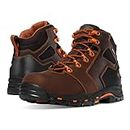 Danner Vicious 4.5” Waterproof Work Boots for Men - Full-Grain Leather with Breathable Gore-Tex Lining, Speed Lace System, and Non Slip Heeled Outsole, Brown/Orange - 11 D