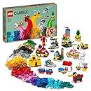 LEGO Classic 90 Years of Play 11021 Building Kit with 15 Toys for Kids (1,100 Pieces), Multi Color