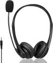 3.5Mm Mobile Phone Headset with Microphone Noise Cancelling & Audio Controls, PC