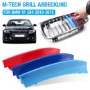 For BMW X1 E84 Accessories 2010-2015 Front Grille Grill Cover Strips Clip Trim