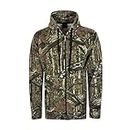 Mens Jungle Camouflage Fishing Hunting Fleece Zip Hoodie Jacket Plus Sizes S-5XL (Assorted Shades, Large)