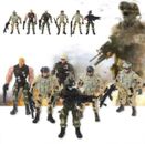 6pcs/set Soldados de Juguete Para Niños Militares Con Armas y Accesorios Figuras